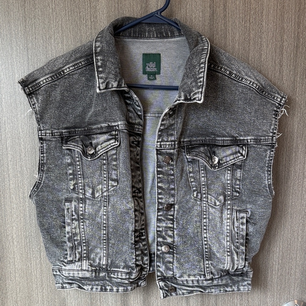 Wild Fable Black Denim Vest